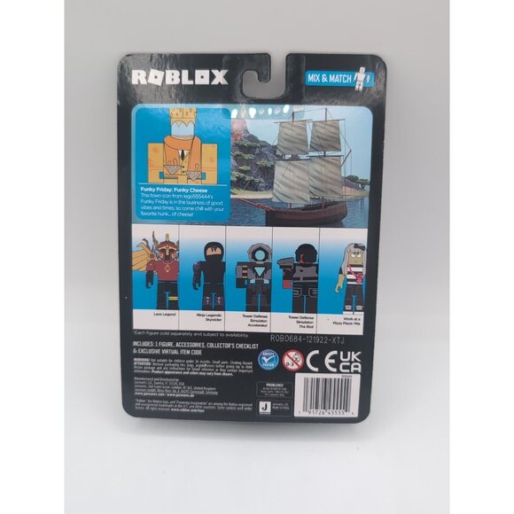 Roblox Funky Friday: Funky Cheese Action Figure | Collectible Toy - Picture 2 of 2